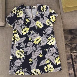 Sans Souci Tropical Print Shift Dress